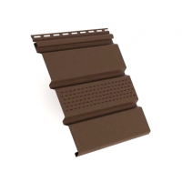 Софит коричневый с центральной перфорацией Софит коричневый с центральной перфорацией