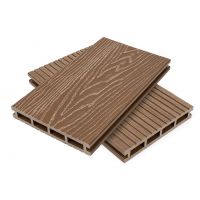 Террасная доска пустотелая ДПК Орех Террасная доска пустотелая ДПК Орех