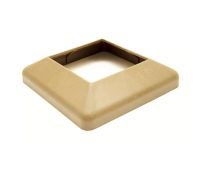 Крышка нижняя ПВХ для столба 100х100 Орех Крышка нижняя ПВХ для столба 100х100 Орех