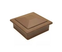 Крышка верхняя ПВХ для столба 100х100 Шоколад Крышка верхняя ПВХ для столба 100х100 Шоколад
