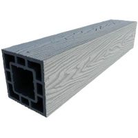 Столб опорный ДПК 3D фактура дерева Серый Столб опорный ДПК 3D фактура дерева Серый