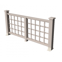 Декоративные ограждения ДПК " Дувр", Выбеленный дуб, шлифованное Декоративные ограждения ДПК " Дувр", Выбеленный дуб, шлифованное