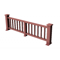 Декоративные ограждения ДПК " Троя", Мербау, шлифованное Декоративные ограждения ДПК " Троя", Мербау, шлифованное