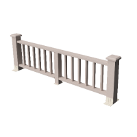 Декоративные ограждения ДПК " Троя", Выбеленный дуб, шлифованное