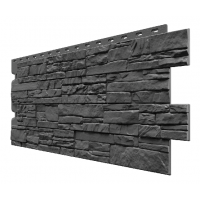 Фасадные панели (цокольный сайдинг) , Алтай Графит Фасадные панели (цокольный сайдинг) , Алтай Графит