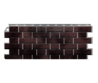 Фасадные панели (цокольный сайдинг) Кирпич Клинкерный 3D Керамический Чёрный