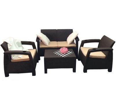 Диван и кресла Terrace Set Венге от производителя  Мебель Yalta по цене 23 500 р