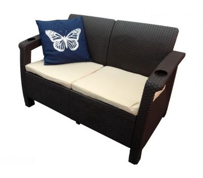 Двухместный диван Sofa Seаt Венге от производителя  Мебель Yalta по цене 14 000 р