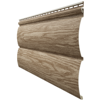 Виниловый сайдинг - серия LUX Блок-Хаус D4,7T,( под бревно) Кедр Виниловый сайдинг - серия LUX Блок-Хаус D4,7T,( под бревно) Кедр