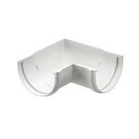 Угол желоба универсал 90˚ Premium ПВХ Пломбир Угол желоба универсал 90˚ Premium ПВХ Пломбир